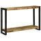 vidaXL Console Table Brown 120 x 33 x 75 cm Solid rough mango wood