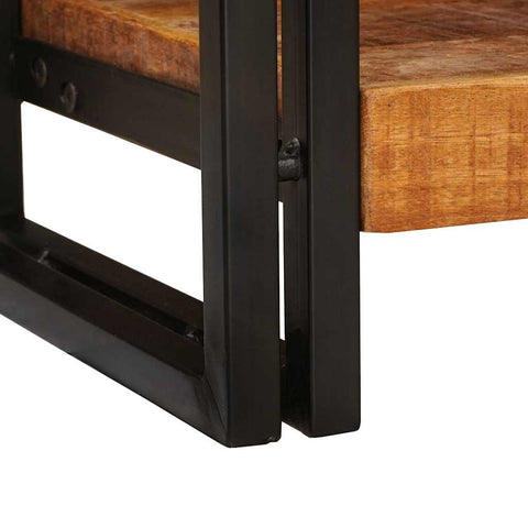 vidaXL Console Table Brown 90 x 33 x 75 cm Solid rough mango wood
