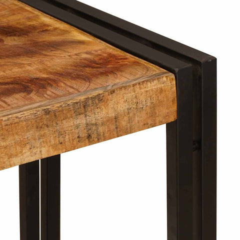 vidaXL Console Table Brown 90 x 33 x 75 cm Solid rough mango wood