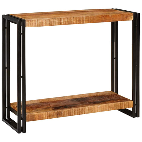 vidaXL Console Table Brown 90 x 33 x 75 cm Solid rough mango wood