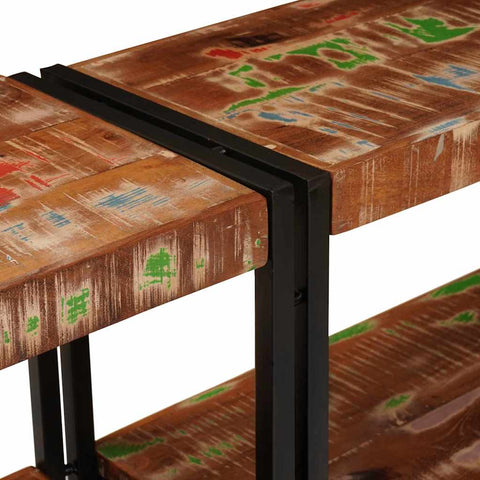 vidaXL Console Table Multicolour 160 x 33 x 75 cm Solid reclaimed wood