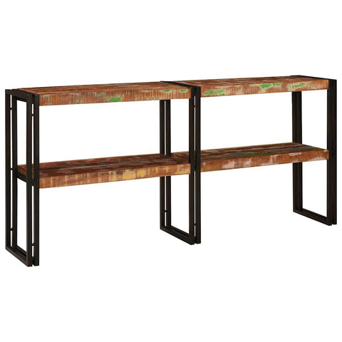 vidaXL Console Table Multicolour 160 x 33 x 75 cm Solid reclaimed wood