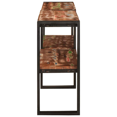 vidaXL Console Table Multicolour 160 x 33 x 75 cm Solid reclaimed wood