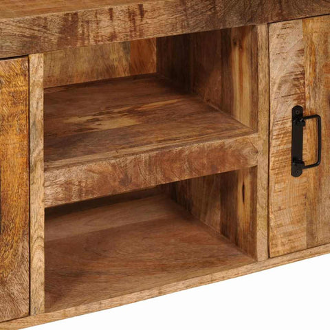vidaXL TV Cabinet Brown 120 x 30 x 50 cm Solid rough mango wood