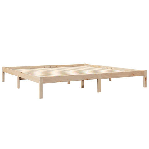 vidaXL Bookcase Bed without Mattress 200x200 cm Solid Wood Pine