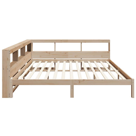 vidaXL Bookcase Bed without Mattress 200x200 cm Solid Wood Pine