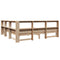 vidaXL Bookcase Bed without Mattress 200x200 cm Solid Wood Pine