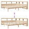vidaXL Bookcase Bed without Mattress 200x200 cm Solid Wood Pine