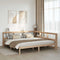 vidaXL Bookcase Bed without Mattress 200x200 cm Solid Wood Pine