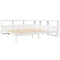 vidaXL Bookcase Bed without Mattress White 200x200 cm Solid Wood Pine