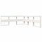 vidaXL Bookcase Bed without Mattress White 200x200 cm Solid Wood Pine