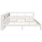 vidaXL Bookcase Bed without Mattress White 200x200 cm Solid Wood Pine