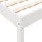 vidaXL Bookcase Bed without Mattress White 200x200 cm Solid Wood Pine