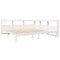 vidaXL Bookcase Bed without Mattress White 180x200 cm Solid Wood Pine