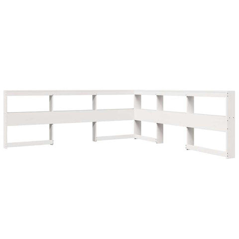 vidaXL Bookcase Bed without Mattress White 180x200 cm Solid Wood Pine