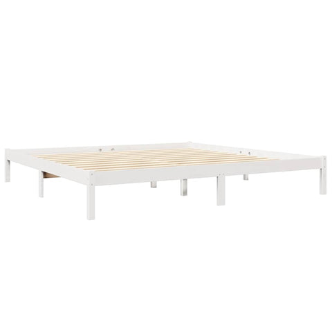 vidaXL Bookcase Bed without Mattress White 180x200 cm Solid Wood Pine