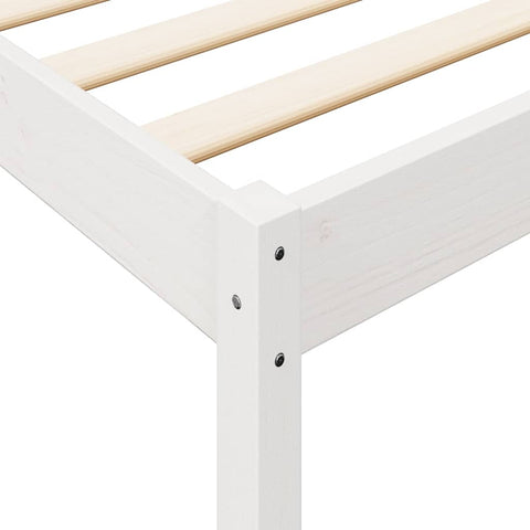 vidaXL Bookcase Bed without Mattress White 180x200 cm Solid Wood Pine