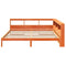 vidaXL Bookcase Bed without Mattress Wax Brown 180x200 cm Solid Wood Pine