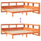 vidaXL Bookcase Bed without Mattress Wax Brown 180x200 cm Solid Wood Pine