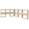 vidaXL Bookcase Bed without Mattress 160x200 cm Solid Wood Pine