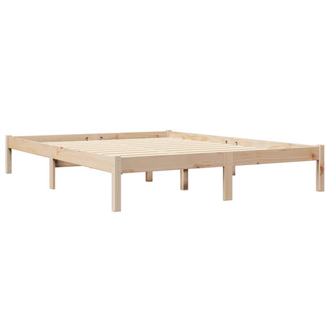 vidaXL Bookcase Bed without Mattress 160x200 cm Solid Wood Pine