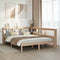 vidaXL Bookcase Bed without Mattress 160x200 cm Solid Wood Pine