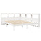 vidaXL Bookcase Bed without Mattress White 150x200 cm Solid Wood Pine