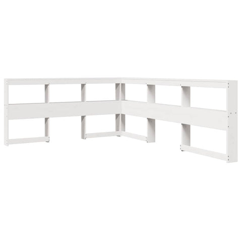 vidaXL Bookcase Bed without Mattress White 150x200 cm Solid Wood Pine