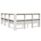 vidaXL Bookcase Bed without Mattress White 150x200 cm Solid Wood Pine