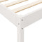 vidaXL Bookcase Bed without Mattress White 150x200 cm Solid Wood Pine