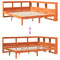 vidaXL Bookcase Bed without Mattress Wax Brown 150x200 cm Solid Wood Pine