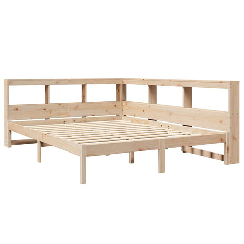 vidaXL Bookcase Bed without Mattress 140x200 cm Solid Wood Pine