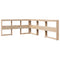 vidaXL Bookcase Bed without Mattress 140x200 cm Solid Wood Pine