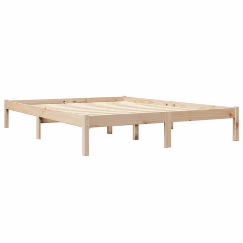 vidaXL Bookcase Bed without Mattress 140x200 cm Solid Wood Pine