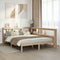 vidaXL Bookcase Bed without Mattress 140x200 cm Solid Wood Pine