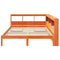vidaXL Bookcase Bed without Mattress Wax Brown 140x200 cm Solid Wood Pine