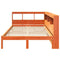 vidaXL Bookcase Bed without Mattress Wax Brown 120x200 cm Solid Wood Pine