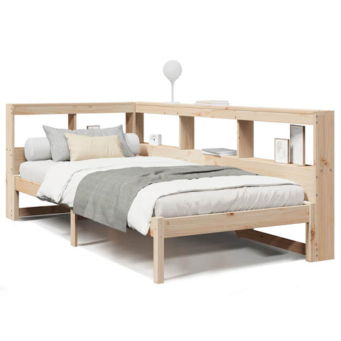 vidaXL Bookcase Bed without Mattress 100x200 cm Solid Wood Pine
