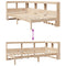 vidaXL Bookcase Bed without Mattress 100x200 cm Solid Wood Pine