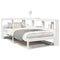 vidaXL Bookcase Bed without Mattress White 100x200 cm Solid Wood Pine