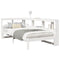 vidaXL Bookcase Bed without Mattress White 100x200 cm Solid Wood Pine