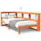 vidaXL Bookcase Bed without Mattress Wax Brown 100x200 cm Solid Wood Pine