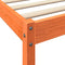 vidaXL Bookcase Bed without Mattress Wax Brown 100x200 cm Solid Wood Pine