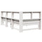 vidaXL Bookcase Bed without Mattress White 90x200 cm Solid Wood Pine