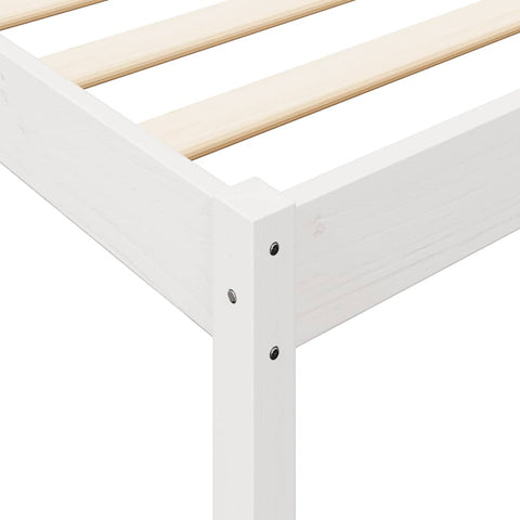 vidaXL Bookcase Bed without Mattress White 90x200 cm Solid Wood Pine