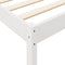 vidaXL Bookcase Bed without Mattress White 90x200 cm Solid Wood Pine