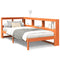 vidaXL Bookcase Bed without Mattress Wax Brown 90x200 cm Solid Wood Pine