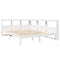 vidaXL Bookcase Bed without Mattress White 140x190 cm Solid Wood Pine