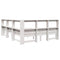 vidaXL Bookcase Bed without Mattress White 140x190 cm Solid Wood Pine