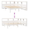 vidaXL Bookcase Bed without Mattress White 140x190 cm Solid Wood Pine